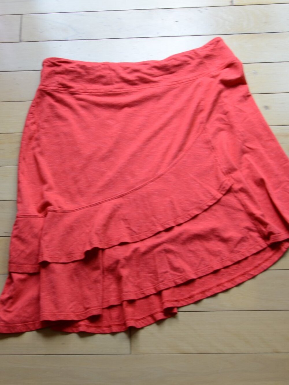 Toad&Co asymmetrical ruffle skirt Size M